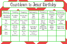 Countdown To Jesus Birthday Activity Calendarthe Mommy Teacher Jesus Birthday Birthday Activities Jesus Birthday Party
