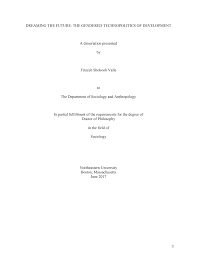 Dreaming the future: the gendered technopolitics of development.