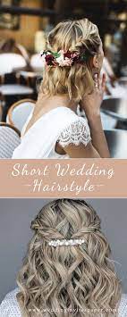42 Gorgeous Wedding Hairstyles Half Up Hairstyle For Medium Or Short Hair Half Up Hair Short Wedding Hair Formal Hairstyles For Long Hair