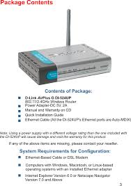 If you have trouble connecting, try. D Link Di524up Wireless Broadband Router User Manual Di 524up Manual Indd