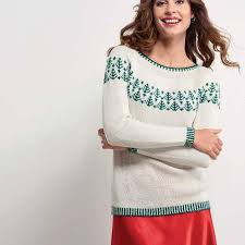 Whether you are just learning how to knit or are an experienced knitter. Top Down Christmas Tree Yoke Sweater Knitting Patterns Let S Knit Magazine