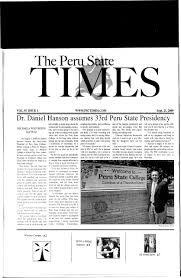 2009-2010 Peru State Times (Peru, NE) - issues 1-8 by Peru State College  Library - Issuu