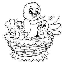 A hatchling is a young bird that just hatched. Bird And Her Baby Live In Bird Nest Coloring Pages Best Place To Color Coloring Home