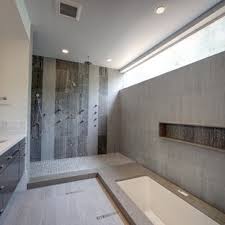 Ideas for houzz bathroom remodel tile, remove the stained and unsightly grout from the bathroom tiles, using a grout saw. Gray Modern Bathroom Ideas Houzz