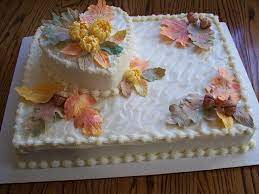 Fall Bridal Shower Ideas Cake Decorating Ideas Project On Craftsy Fall Wedding Shower Wedding Shower Cakes Wedding Sheet Cakes Wedding Cakes With Cupcakes
