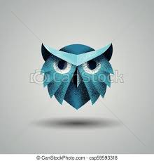 Lechuza Azul Con Textura Media La Plantilla De Logo De Buho Para La Tarjeta De Negocios La Marca Y La Identidad Corporativa Todos los pedidos recibidos en la tienda online de lechuza entre el 29.12.2020 y el 03.01.2021 macetas y balconeras de alta calidad con sistema de riego inteligente de lechuza. can stock photo
