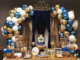 Prince Baby Shower Royalty Baby Shower Prince Baby Shower Baby Shower Balloons Decorations Boy
