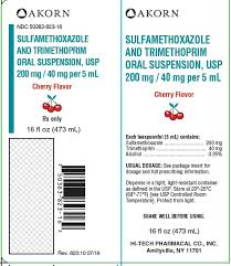 Sulfamethoxazole And Trimethoprim Oral Suspension Usp