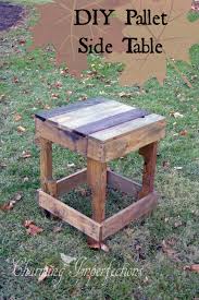 Pallet Side Table Pallet Side Table Pallet Wood Pallet Projects