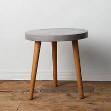 Concrete Acacia Wood Side Table In 2020 Side Table Wood Side Table Acacia Wood