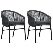 The extensive range of products is also reflected in the. Vidaxl Gartenstuhle 2 Stk Anthrazit Pvc Rattan Gitoparts