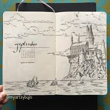 Here presented 61+ harry potter drawing images for free to download, print or share. 24 Harry Potter Bullet Journals Head Back To Hogwarts Littlecoffeefox
