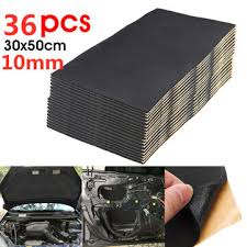 10mm car sound proof deadening mat thermal closed cell foam material insulation. 36x 10mm Car Sound Hot Deadener Mat Noise Proof Bonnet Insulation Deadening Engine Firewall Heat Foam Cotton Sticker 30x50cm Sale Banggood Com