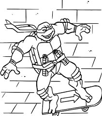 Vient retrouver tes heroes préférés qui prennent vie en couleur. Coloriage Michelangelo Tortue Ninja A Imprimer
