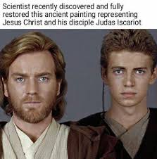 High Ground In Heaven Star Wars Humor Funny Star Wars Memes Star Wars Memes