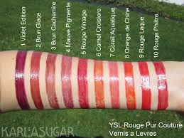 Swatches Ysl Lip Stain Swatch Ysl Lip