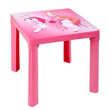 Gyerek kerti bútor- műanyag asztal rózsaszín | mimulo.hu