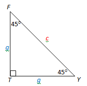 It is likewise considered an isosceles triangle considering that it we memorize the 45 45 90 patterns so we can promptly acknowledge if the best triangle has 2 in agreement legs as well as two 45 level inner angles. 45 45 90 Triangle Theorem Rules Formula Video Lesson Transcript Study Com