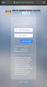 Bagi anda yang ingin membuat semakan wang tidak dituntut melalui egumis ini, anda boleh ikuti cara di bawah untuk membuat semakan : Kini Boleh Membuat Penyemakan Jabatan Penerangan Sabah Facebook