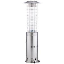 Propane gas outdoor patio space heater replacement universal thermoouple sensor. Backyard Pro Courtyard Series Rndfhss Stainless Steel Round Portable Propane Outdoor Patio Heater With Glass Tube 46 000 Btu