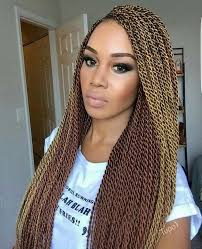 Black And Brown Box Braids Mixed Pin By Sheshy Smith On Hair Senegalese Twist Hairstyles Twist Braid Hairstyles Twist Hairstyles
