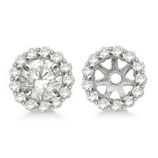 Maybe you would like to learn more about one of these? Round Diamond Earring Jackets For 5mm Studs 14k White Gold 0 50ct Ie445