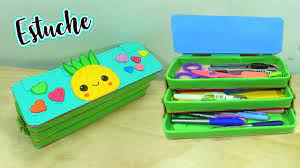 Estuche Lapicera De Carton Y Foami Diy Manualidades Youtube