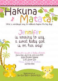 Lion King Inspired Girl Baby Shower Invitation Lion King Baby Shower Lion Baby Shower Baby Shower