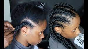 This hairstyle with ghana braids looks very cool from any side, as it gives new visions from different angles. How To Ghana Feedin Braids On Natural Hair Youtube