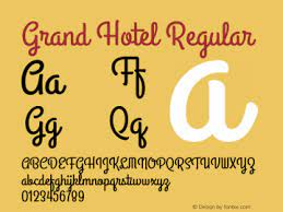Buy font span regular commercial fonts. Grand Hotel Font Grand Hotel Regular Font Grandhotel Regular Font Grand Hotel Regular Version 001 000 Font Ttf Font Uncategorized Font Fontke Com