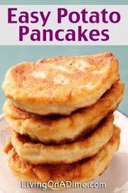 Easy Potato Pancakes Recipe Living On A Dime To Grow Rich Easy Potato Pancake Recipe Potatoe Pancake Recipe Potato Cakes Recipe