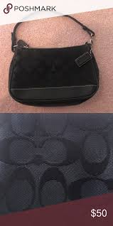 Black And Grey Coach Purse Small Black Coach Purse Black Coach Purses Coach Purses Purses