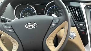 Read about the 2011 hyundai sonata interior, cargo space, seating, and other interior features at u.s. Hyundai Sonata 2 0t 2012 Pacific Blue With Tan Interior Youtube