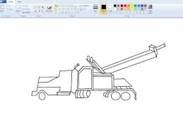 How to draw transport truck for kids. How To Draw A Tow Truck Last Minute Thinking Youtube