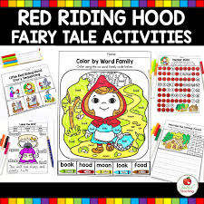 Then color according to the key at the bottom to reveal a beautiful castle with flags. Little Red Riding Hood Fairy Tale Activities United Teaching