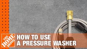 Wear goggles to keep paint chips and dirt out of your eyes, and clothing that can get soaked. How To Use A Pressure Washer The Home Depot