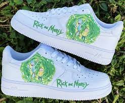 Handmade custom nike air force 1 from riga (latvia) with love! Rick And Morty Af1 Nike Air Shoes Girls Shoes Custom Nike Shoes