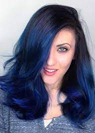 Dark Hair Colors Deep Blue Hair Colors Hairstylecolorblueshades Hair Color Blue Hair Color Dark Dark Blue Hair