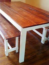 I have always wanted a larger dining table, but with one of two sons already left home and the other soon to go, it seems there isn't much point for us any more. Diy Farmhouse Benches Hgtv