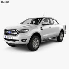 Ford Ranger Super Cab Xlt 2018 3d Model Vehicles On Hum3d