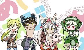 Wallpaper : Made in Abyss, Kono Subarashii Sekai ni Shukufuku wo,  crossover, Riko Made in Abyss, Regu Made in Abyss, Nanachi Made in Abyss  2400x1440 - Comelydellarte - 1390485 - HD Wallpapers - WallHere