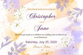 You'll find an overflowing gallery of options in assorted styles and designs, and our templates will guide you through the simple creating process in minutes. Watercolor Wedding Invitation Design Online
