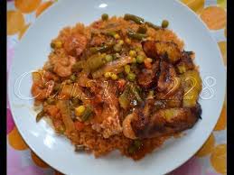 Riz Au Gras Facon Thieboudienne Poisson Crevette Youtube Recettes Africaines Recette Exotique Recette De Plat