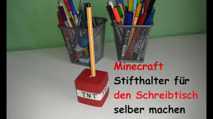 Minecraft kit digital gratuito decoracoes de festa minecraft mine craft party minecraft crafts. Minecraft Tnt Stifthalter Selber Machen Diy Dekoration Basteln Bauen Tutorial Deutsch Youtube