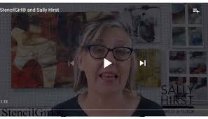 Sally Hirst Blog and Video Tutorial with StencilGirl