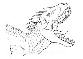 Jurassic world indoraptor coloring page. Indoraptor With Sharp Teeth Coloring Page Free Printable Coloring Pages For Kids