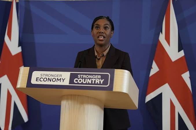 Britain will end up like France if we don't tighten our borders, Kemi Badenoch has warned. - AOL