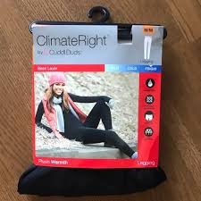 Climate Right By Cuddldubs Leggings Women Medium Nwt