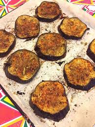 Seasoned Eggplant Slices Garlic Powder Red Pepper Italian Seasoning Salt 425 25min Roasted Eggplant Recipes Oven Roasted Eggplant Recipes