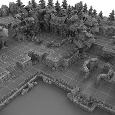 Fantasy Level Set Low Poly Hand Painted 3d Model Game Level Design Environment Design Low Poly